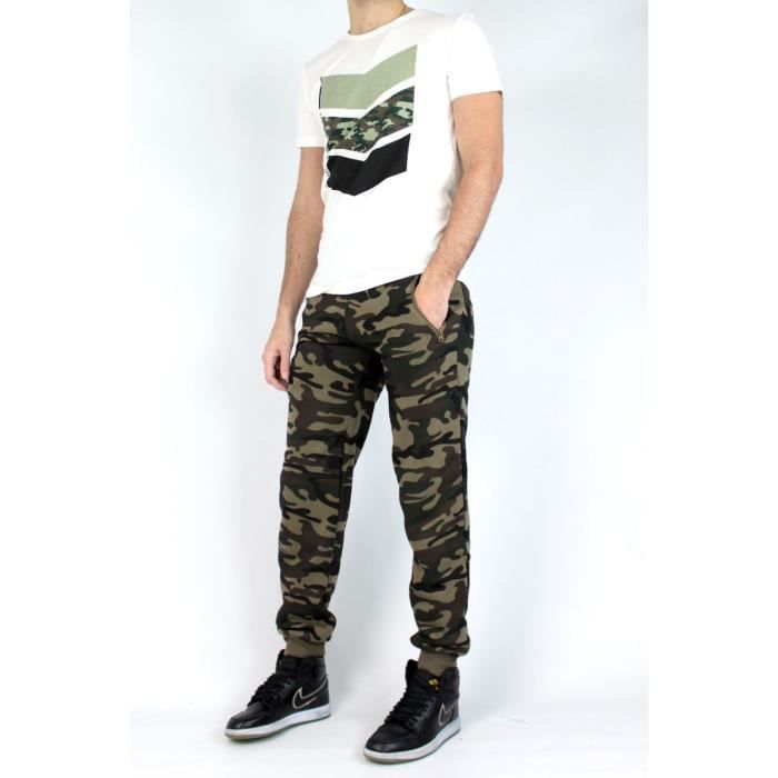 Jogging militaire Homme Marron