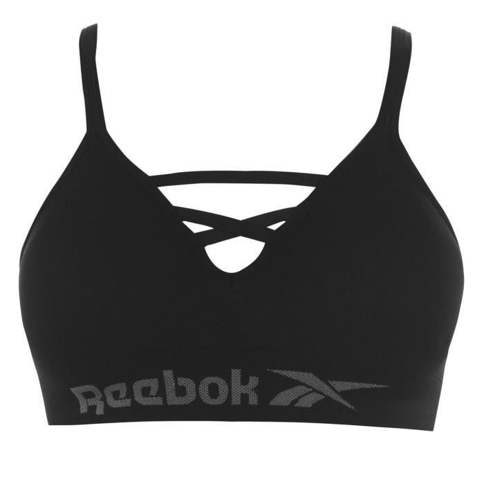 Reebok Lot De 2 Brassières De Sport Gym Fitness Femmes
