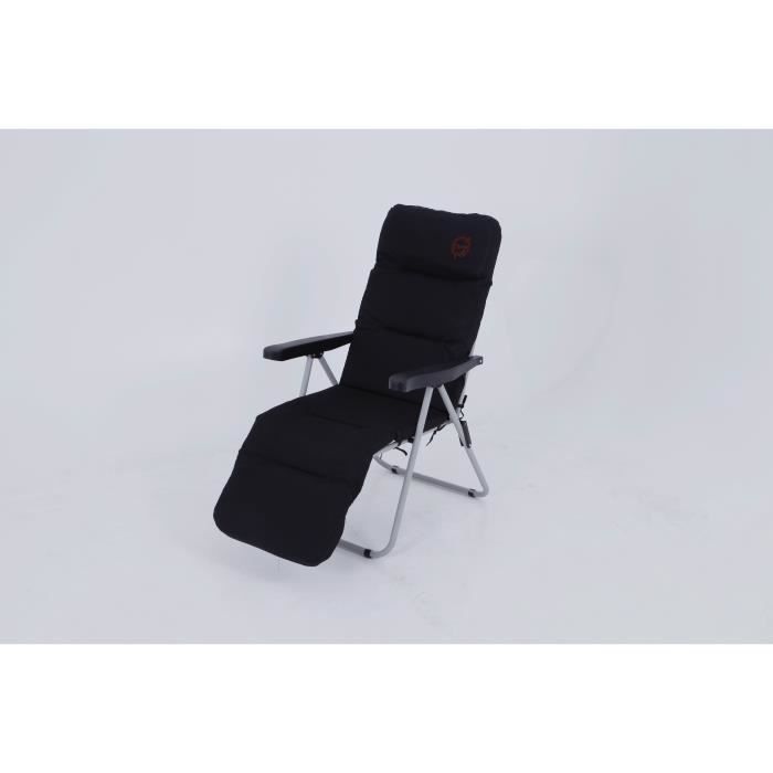 Fauteuil camping Relax Confort O'CAMP - Structure Pliable et Confortable - Couleur : Rouge