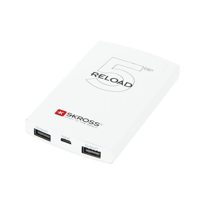Skross Reload 5 Power Bank 5000mAh Blanc