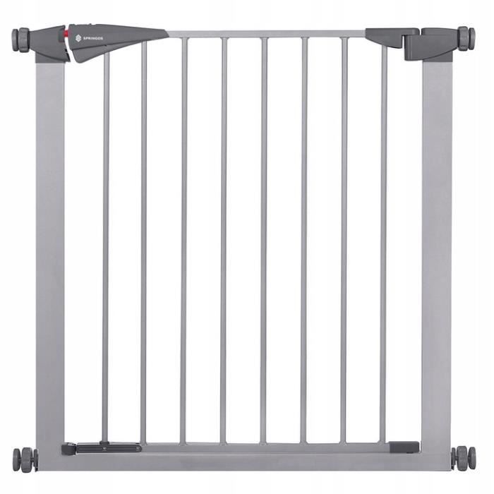SPRINGOS® Barrière de Sécurité Bébé, Enfant pour Escaliers, Portes 79-84 cm