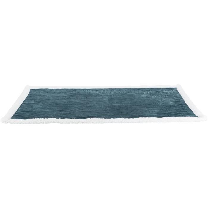 TRIXIE Couverture Paul - 100 × 70 cm - Bleu et blanc - Pour chien