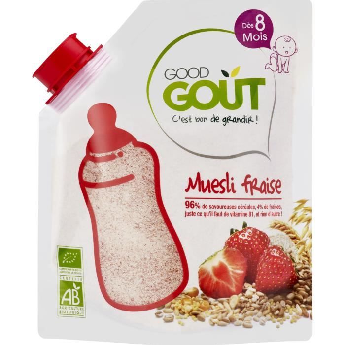 GOOD GOUT Muesli fraises BIO 200 g