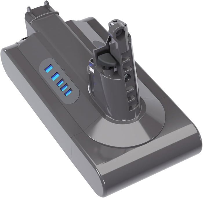 As shown Batterie de Remplacement V10 25,2 V 6000 mAh, Compatible for Dyson V10, SV12, V10