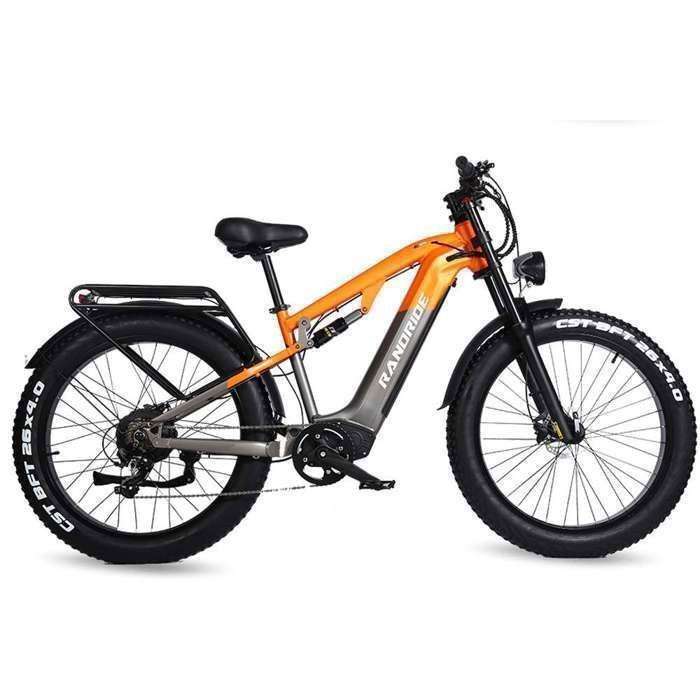 VTT électrique RANDRIDE YX80 - 26*4.0 gros pneu - 48V16Ah batterie amovible - 1500W moteur - suspension complète