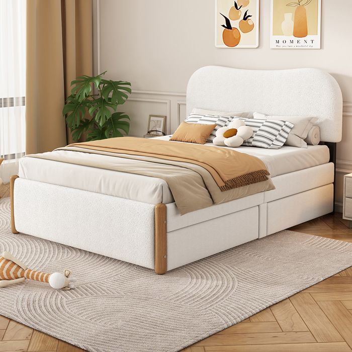 Lit Flottant, LIt 140 X 190 Cm Avec éclairage LED, Lits Double