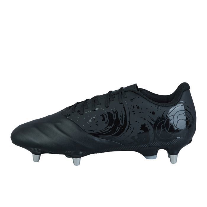 Chaussures rugby Canterbury Phoenix Genesis Team SG - Noir tige mesh/PU/TPU crampons terrain souple