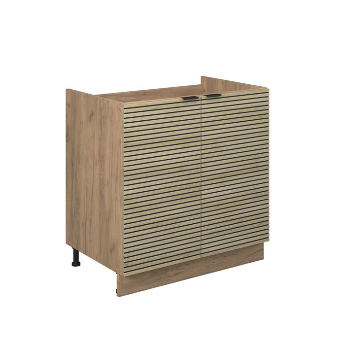 Meuble bas sous-évier Fame-Line 80cm sans plan de travail Panneau en chêne/Chêne de force doré Vicco 51367 Meuble bas sous-évier Fame-Line 80cm sans plan de travail Panneau en chêne/Chêne de force doré Vicco 51367