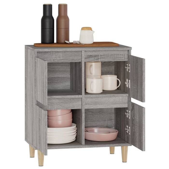 Promotion mai * Buffet bahut - Armoire de rangement - Sonoma gris 60x35x70 cm EU5353821162
