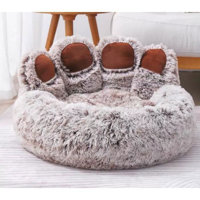 Meilleurs prix pour Panier Pour Chien Lit Pour Chien En Forme De Patte DoursLavable Et Antidérapant (Brun 60cm)-keeper