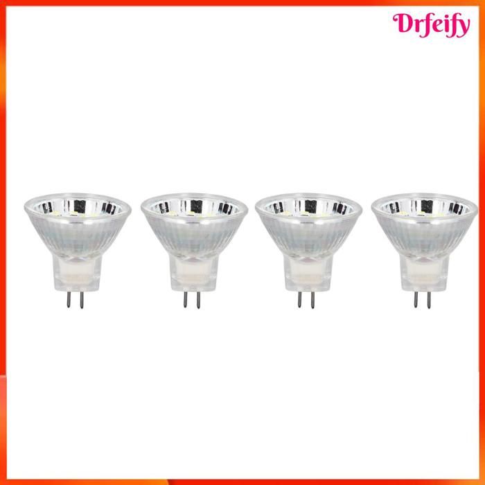 Ampoule LED - AKOZON - MR11 12LED 2W - 300LM - 120° - Lot de 4