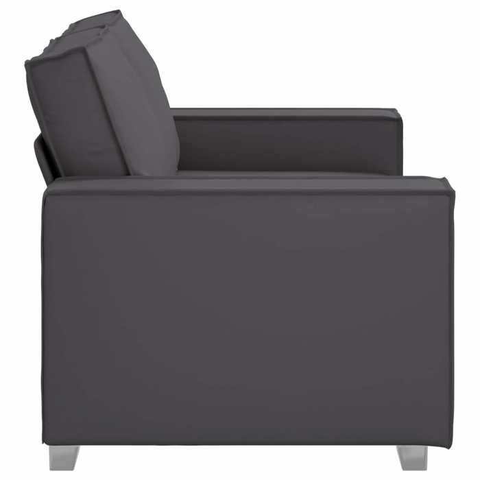 Canapé Avec 2 places(1 pc) - charge max:220 kg - Sofa 2 personnes - Gris 160 cm Simili cuir @791246