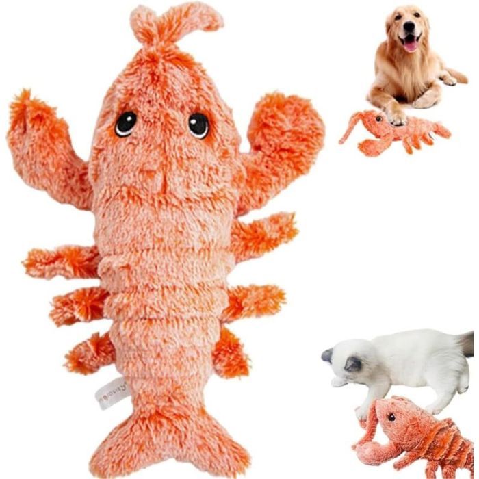 Jouet interactif pour chien - Virex® - Simulation de homard sautant - Chargement USB - Jouet à mâcher