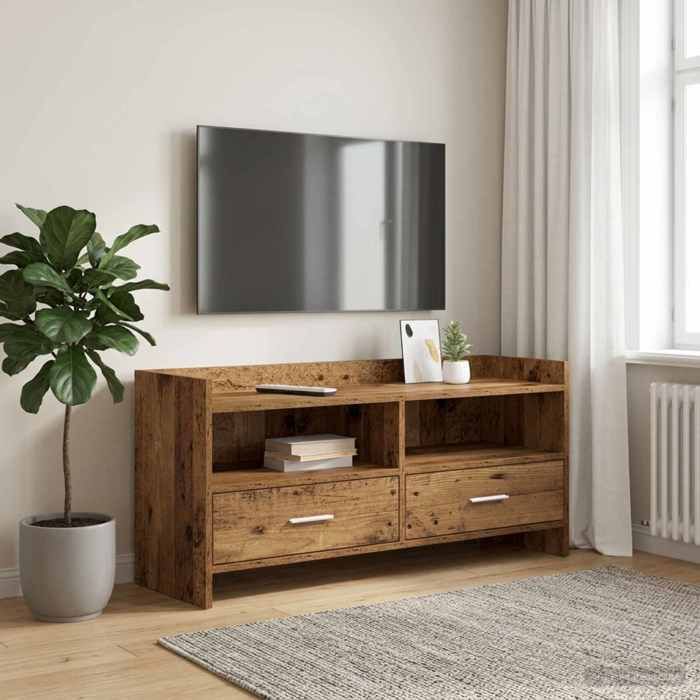 vidaXL Meuble TV 100 x 33 x 47 cm Bois ancien Bois dingénierie 8011161