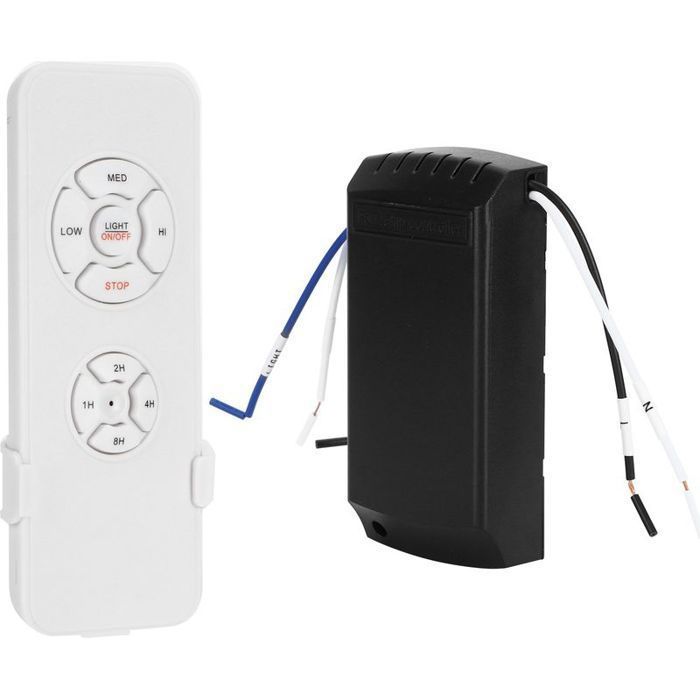 Télécommande pour Ventilateur de Plafond 220 V Kit de Contrôle Sans Fil avec Récepteur et Minuterie