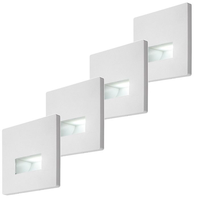 Lampe Lunca LED 1 W IP20 blanche couleur de lumière réglable : 3 000 4 500 6 500 K 77196 lot de 4 Lampe Lunca LED 1 W IP20 blanche couleur de lumière réglable : 3 000 4 500 6 500 K 77196 lot de 4