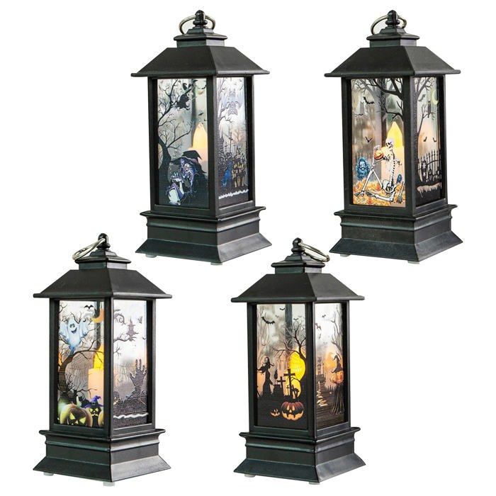 4 pièces d Veilleuse LED d à Bougie décatives Lampe à Vent Suspendue DECORATION DE FETE MURALE