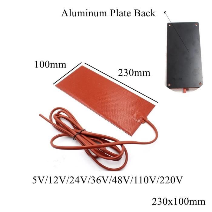 Coussin Chauffant En Silicone 400x400, Pour Imprimante 3D Voron 2.4 400, Coussin Chauffant 750W Avec Adhésif, NTC 100k