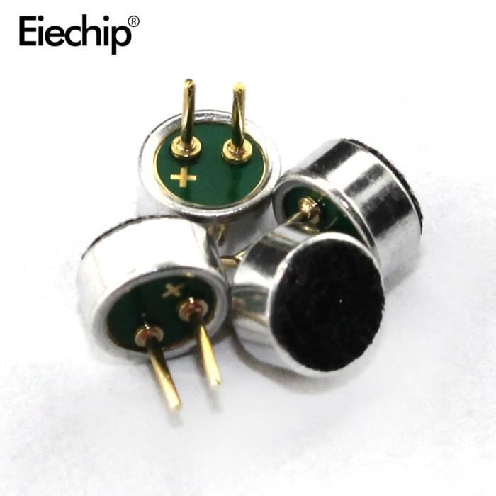 20-Pack Mini 4.5x2.2mm Electret Condenser Microphone Pickup – 52dB Sensitivity, Great For DIY