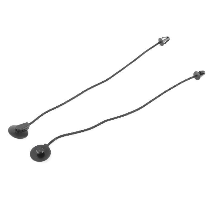 Clips De Fixation Pour étagère De Colis - Lot De 2, Noir, En Plastique - Pour Rangement Dans La Voiture
