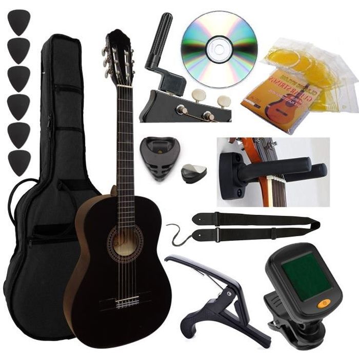 PACK 6 Accessoires Guitare Electrique 4-4 (Housse, accordeur..) - Cdiscount  Instruments de musique