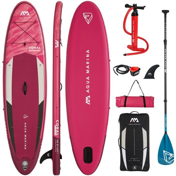 Stand Up Paddle gonflable AQUA MARINA Coral 10'2" 310x79x12cm CARBON