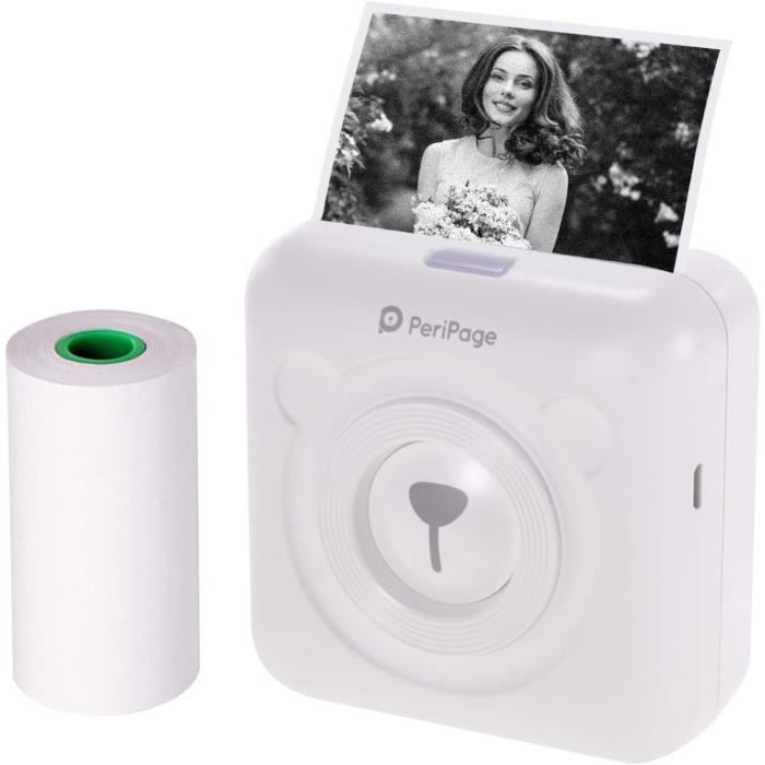 Mini Imprimante Photo Imprimante Thermique Bluetooth Peripage Imprimante Sans Encre Portable