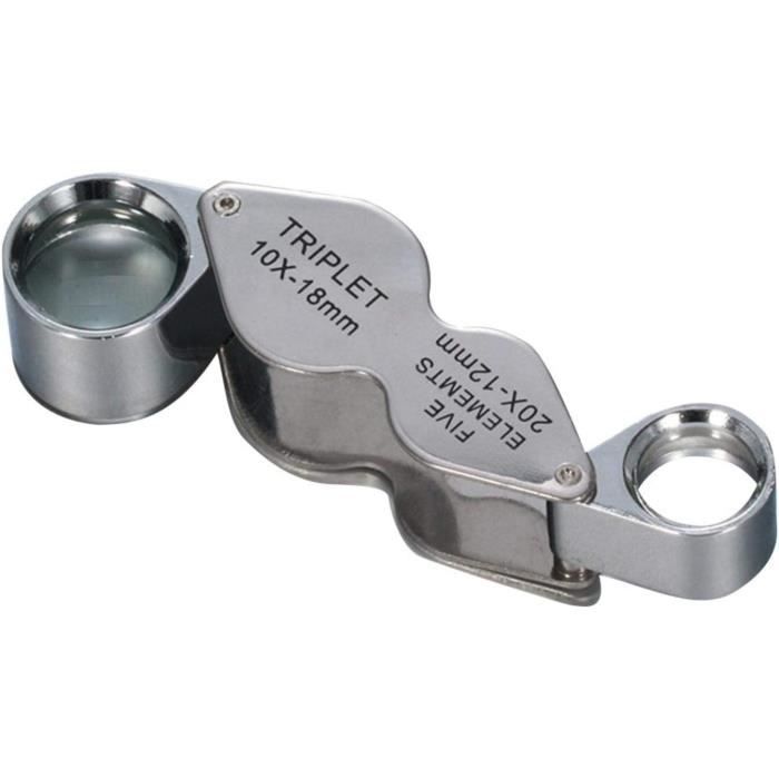 Loupe de bijoutier Loupe de poche haute définition grossissante 10 fois