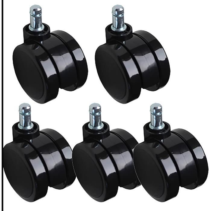 Roulettes Pivotantes, 5X Roulettes Pivotantes Pour Chaise De Bureau