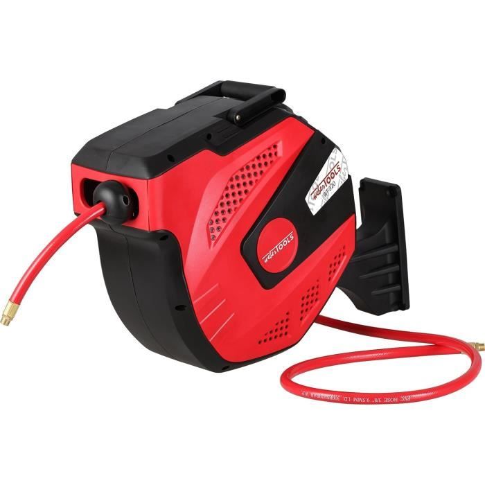 Enrouleur Tuyau à Air Automatique Brennenstuhl Box Air 10m + 2m - Tuyau Flexible 8/12mm