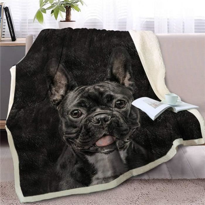 Mexpekil Plaid imprimé animal, imprimé léopard, couverture polaire douce et chaude en flanelle pelucheuse pour lit, canapé, maison, 150 x 200 cm