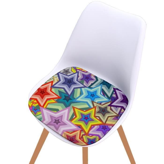 Coton imprimé Seat Pad Salle à manger extérieure Jardin Cuisine Chaise