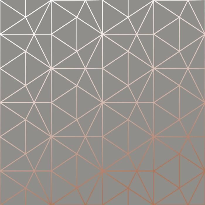 Metro Triangle Fond D Ecran Geometrique Triangle Charbon De Bois Et Cuivre Wow007 Cdiscount Bricolage