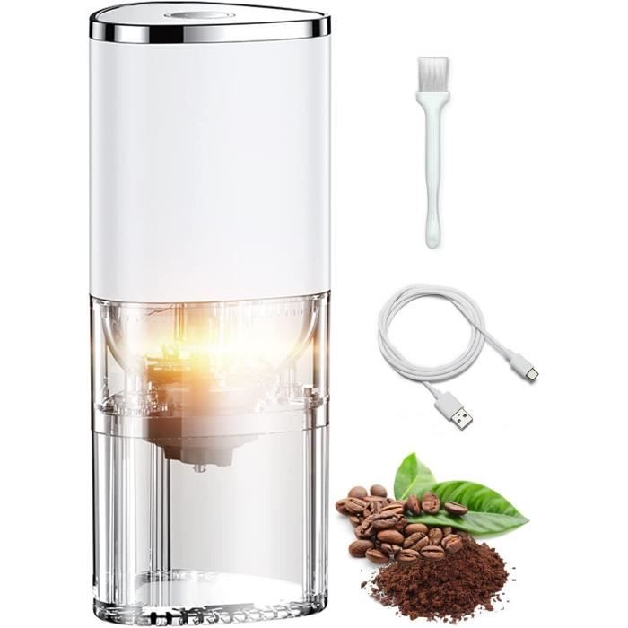 Moulin à Café électrique 200W - Broyeur à Grains, Noix, épices - Bol Et Lame Inox - Prise UE 220V