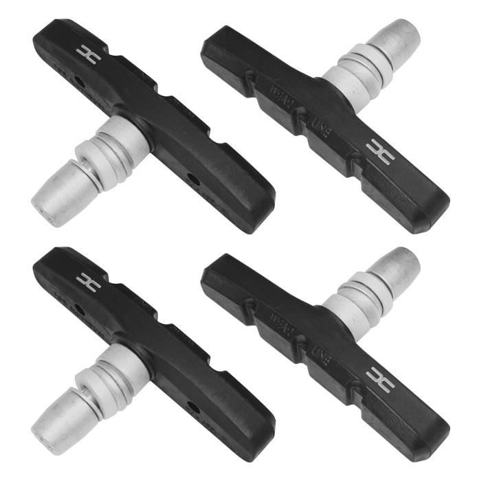 4x Patin de Frein vélo 2 Paires 70mm symétrique v-Brake Compatible avec pour Shimano Tektro Avid Sram Jante Cycle VTT VTC Ville