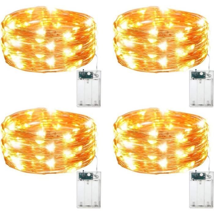 Guirlande Lumineuse 1x5M 50 LED Piles Mini Interieur Decoration