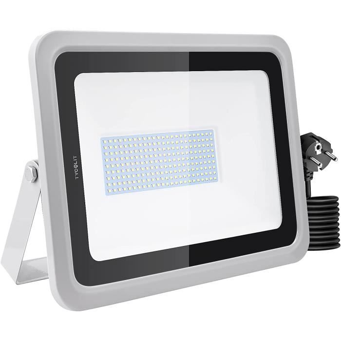 Litglobe Projecteur LED Extérieur 50W 5000LM – IP66 Étanche, 3 Températures Couleur Avec Mémoire, 3000K/4500K/6500K