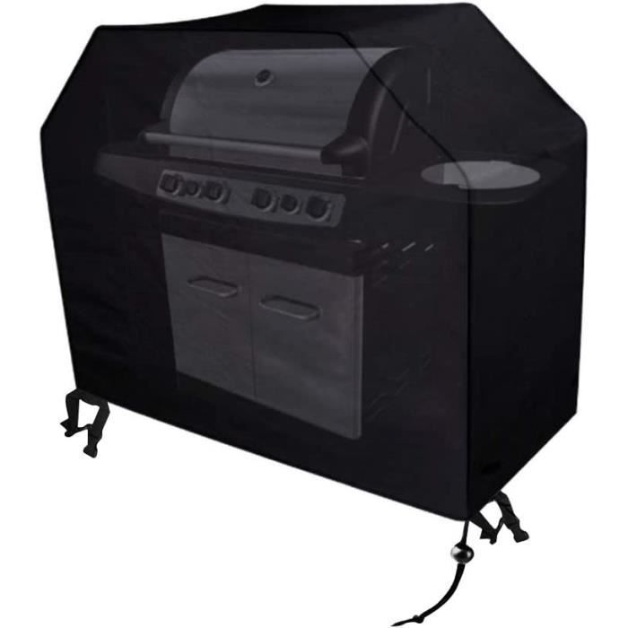 Housse De Barbecue Imperméable Et Anti-UV - Protection Complète Pour Grill, Couleur Noire, Pliable