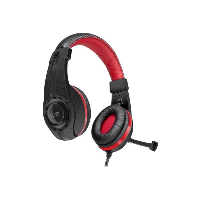 Micro casque Legatos SPEEDLINK Son stéréo pour jeux daction Confortable et ajustable