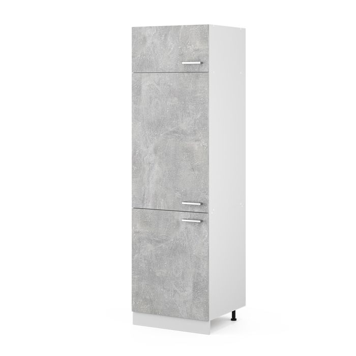 Armoire pour frigo R-Line 60cm Béton/Blanc Vicco 30254
