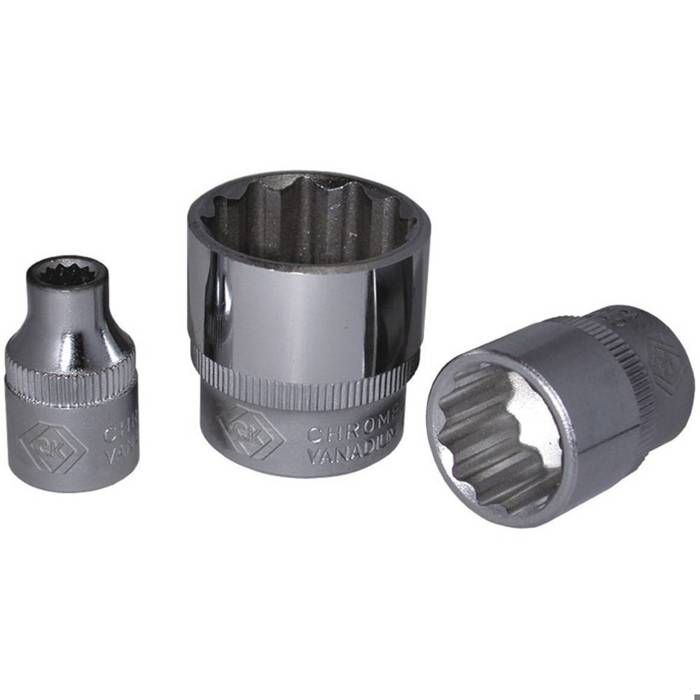 Douille KS Tools 515.1077 - 1/2" 22mm - Spéciale Montage Roue - Revêtement ABS Anti-Rayure - Orange