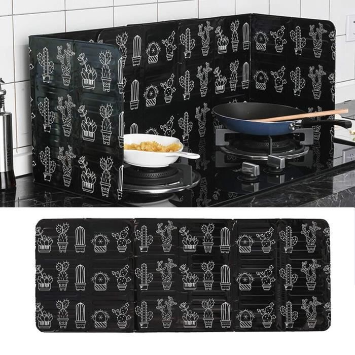 Ghzste Protection anti-éclaboussures pliable maison cuisine plaque de cuisson empêche les éclaboussures d'huile cuisine mur acoustique outil de cuisine