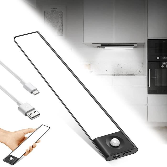 Lampe LED Rechargeable 38CM Détecteur Mouvement - Lumière Cuisine Sous Meuble