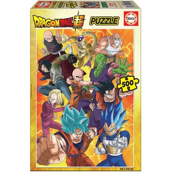 Puzzle EDUCA - 500 pièces - Dragon Ball Super - Son Goku et ses amis