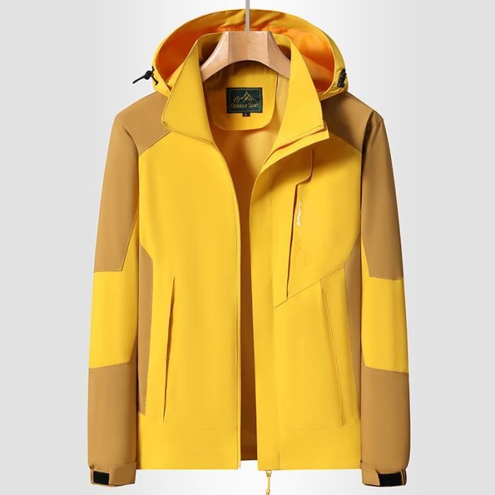 Manteau store jaune homme