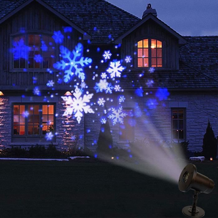 Tangkula Projecteur de Père Noël sur traîneau - Lampe de projection LED rotative avec angle réglable de 60° - Éclairage décoratif pour Noël, vacances, fête, jardin, terrasse