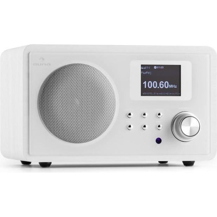 Auna IR150 Radio réveil avec Wifi pour streaming DLNA et