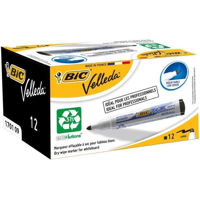 BIC Velleda 1701 ECOlutions Feutres pour Tableau Blanc Effaçables