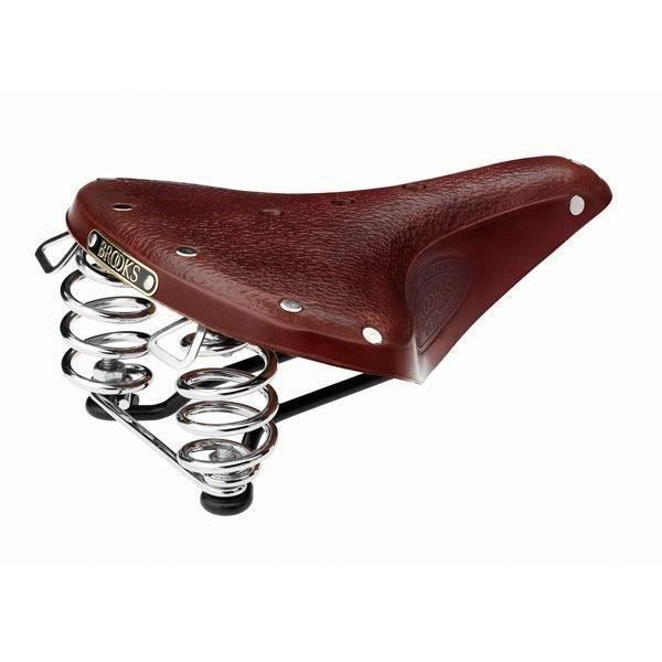 Selle de vélo B67 S Classic - BROOKS - Rails simples - Position assise droite - Brun