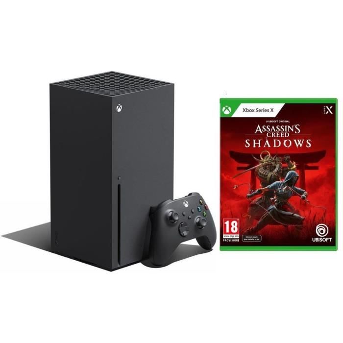 Console Xbox Series X 1To Noir + Assassins Creed Shadows - Jeu Xbox Series X Console Xbox Series X 1To Noir + Assassins Creed Shadows - Jeu Xbox Series X